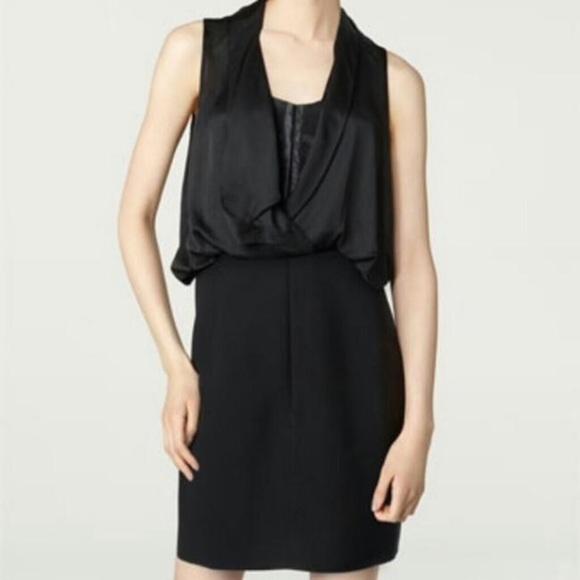 Alexander Wang Black Drape Corset Night Out Dress - Picture 1 of 11